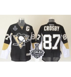Penguins #87 Sidney Crosby Black 2017 Stanley Cup Final Patch Stitched NHL Jersey Penguins #87 Sidney Crosby Black 2017 Stanley Cup Final Patch Stitched NHL Jersey