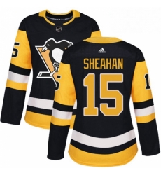 Womens Adidas Pittsburgh Penguins 15 Riley Sheahan Authentic Black Home NHL Jersey Womens Adidas Pittsburgh Penguins 15 Riley Sheahan Authentic Black Home NHL Jersey