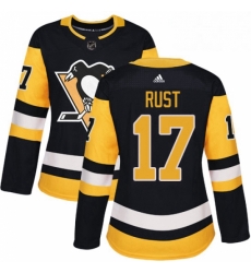 Womens Adidas Pittsburgh Penguins 17 Bryan Rust Authentic Black Home NHL Jersey Womens Adidas Pittsburgh Penguins 17 Bryan Rust Authentic Black Home NHL Jersey