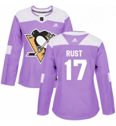 Womens Adidas Pittsburgh Penguins 17 Bryan Rust Authentic Purple Fights Cancer Practice NHL Jersey Womens Adidas Pittsburgh Penguins 17 Bryan Rust Authentic Purple Fights Cancer Practice NHL Jersey