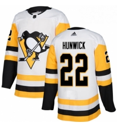 Womens Adidas Pittsburgh Penguins 22 Matt Hunwick Authentic White Away NHL Jersey Womens Adidas Pittsburgh Penguins 22 Matt Hunwick Authentic White Away NHL Jersey