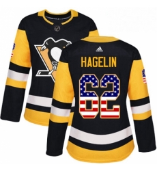 Womens Adidas Pittsburgh Penguins 62 Carl Hagelin Authentic Black USA Flag Fashion NHL Jersey Womens Adidas Pittsburgh Penguins 62 Carl Hagelin Authentic Black USA Flag Fashion NHL Jersey