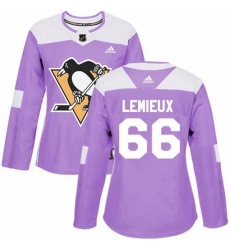 Womens Adidas Pittsburgh Penguins 66 Mario Lemieux Authentic Purple Fights Cancer Practice NHL Jersey Womens Adidas Pittsburgh Penguins 66 Mario Lemieux Authentic Purple Fights Cancer Practice NHL Jersey