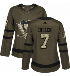 Womens Adidas Pittsburgh Penguins 7 Matt Cullen Authentic Green Salute to Service NHL Jersey Womens Adidas Pittsburgh Penguins 7 Matt Cullen Authentic Green Salute to Service NHL Jersey