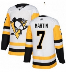 Womens Adidas Pittsburgh Penguins 7 Paul Martin Authentic White Away NHL Jersey Womens Adidas Pittsburgh Penguins 7 Paul Martin Authentic White Away NHL Jersey
