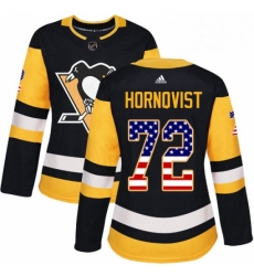 Womens Adidas Pittsburgh Penguins 72 Patric Hornqvist Authentic Black USA Flag Fashion NHL Jersey Womens Adidas Pittsburgh Penguins 72 Patric Hornqvist Authentic Black USA Flag Fashion NHL Jersey