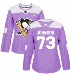 Womens Adidas Pittsburgh Penguins 73 Jack Johnson Authentic Purple Fights Cancer Practice NHL Jersey Womens Adidas Pittsburgh Penguins 73 Jack Johnson Authentic Purple Fights Cancer Practice NHL Jersey