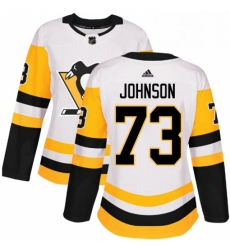 Womens Adidas Pittsburgh Penguins 73 Jack Johnson Authentic White Away NHL Jersey Womens Adidas Pittsburgh Penguins 73 Jack Johnson Authentic White Away NHL Jersey