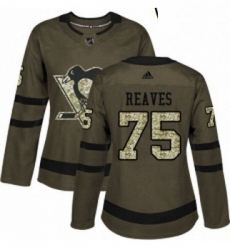 Womens Adidas Pittsburgh Penguins 75 Ryan Reaves Authentic Green Salute to Service NHL Jersey Womens Adidas Pittsburgh Penguins 75 Ryan Reaves Authentic Green Salute to Service NHL Jersey