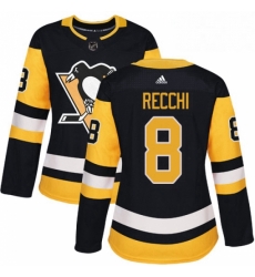 Womens Adidas Pittsburgh Penguins 8 Mark Recchi Authentic Black Home NHL Jersey Womens Adidas Pittsburgh Penguins 8 Mark Recchi Authentic Black Home NHL Jersey