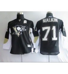 Youth Pittaburgh Penguins #71 black A patch kids jerseys Youth Pittaburgh Penguins #71 black A patch kids jerseys