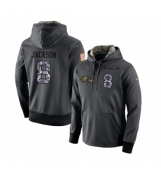 Football Mens Baltimore Ravens 8 Lamar Jackson Stitched Black Anthracite Salute to Service Player Performance Hoodie Football Mens Baltimore Ravens 8 Lamar Jackson Stitched Black Anthracite Salute to Service Player Performance Hoodie