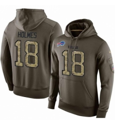 NFL Nike Buffalo Bills 18 Andre Holmes Green Salute To Service Mens Pullover Hoodie NFL Nike Buffalo Bills 18 Andre Holmes Green Salute To Service Mens Pullover Hoodie