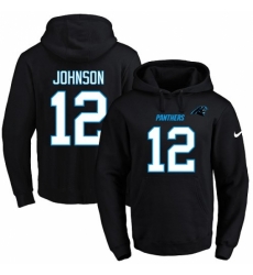NFL Mens Nike Carolina Panthers 12 Charles Johnson Black Name Number Pullover Hoodie NFL Mens Nike Carolina Panthers 12 Charles Johnson Black Name Number Pullover Hoodie