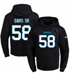 NFL Mens Nike Carolina Panthers 58 Thomas Davis Black Name Number Pullover Hoodie NFL Mens Nike Carolina Panthers 58 Thomas Davis Black Name Number Pullover Hoodie