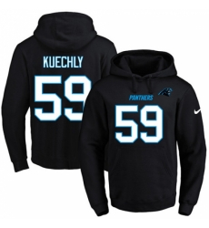 NFL Mens Nike Carolina Panthers 59 Luke Kuechly Black Name Number Pullover Hoodie NFL Mens Nike Carolina Panthers 59 Luke Kuechly Black Name Number Pullover Hoodie