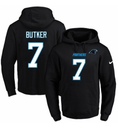 NFL Mens Nike Carolina Panthers 7 Harrison Butker Black Name Number Pullover Hoodie NFL Mens Nike Carolina Panthers 7 Harrison Butker Black Name Number Pullover Hoodie