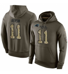 NFL Nike Carolina Panthers 11 Brenton Bersin Green Salute To Service Mens Pullover Hoodie NFL Nike Carolina Panthers 11 Brenton Bersin Green Salute To Service Mens Pullover Hoodie