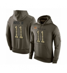 Football Mens Cincinnati Bengals 11 John Ross Green Salute To Service Pullover Hoodie Football Mens Cincinnati Bengals 11 John Ross Green Salute To Service Pullover Hoodie