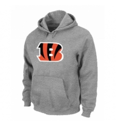 NFL Mens Nike Cincinnati Bengals Logo Pullover Hoodie Grey NFL Mens Nike Cincinnati Bengals Logo Pullover Hoodie Grey