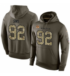 NFL Nike Cincinnati Bengals 92 Pat Sims Green Salute To Service Mens Pullover Hoodie NFL Nike Cincinnati Bengals 92 Pat Sims Green Salute To Service Mens Pullover Hoodie