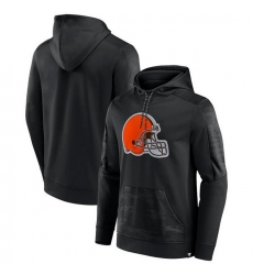 Men Cleveland Browns Black On The Ball Pullover Hoodie Men Cleveland Browns Black On The Ball Pullover Hoodie