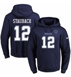 NFL Mens Nike Dallas Cowboys 12 Roger Staubach Navy Blue Name Number Pullover Hoodie NFL Mens Nike Dallas Cowboys 12 Roger Staubach Navy Blue Name Number Pullover Hoodie