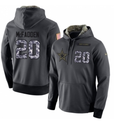 NFL Mens Nike Dallas Cowboys 20 Darren McFadden Stitched Black Anthracite Salute to Service Player Performance Hoodie NFL Mens Nike Dallas Cowboys 20 Darren McFadden Stitched Black Anthracite Salute to Service Player Performance Hoodie