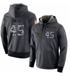 NFL Mens Nike Dallas Cowboys 45 Rod Smith Stitched Black Anthracite Salute to Service Player Performance Hoodie NFL Mens Nike Dallas Cowboys 45 Rod Smith Stitched Black Anthracite Salute to Service Player Performance Hoodie