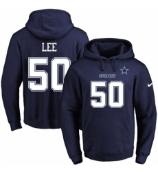 NFL Mens Nike Dallas Cowboys 50 Sean Lee Navy Blue Name Number Pullover Hoodie NFL Mens Nike Dallas Cowboys 50 Sean Lee Navy Blue Name Number Pullover Hoodie