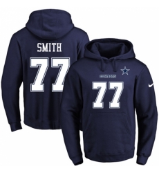 NFL Mens Nike Dallas Cowboys 77 Tyron Smith Navy Blue Name Number Pullover Hoodie NFL Mens Nike Dallas Cowboys 77 Tyron Smith Navy Blue Name Number Pullover Hoodie
