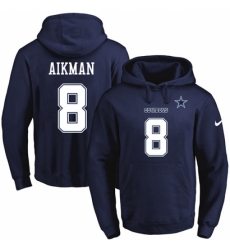 NFL Mens Nike Dallas Cowboys 8 Troy Aikman Navy Blue Name Number Pullover Hoodie NFL Mens Nike Dallas Cowboys 8 Troy Aikman Navy Blue Name Number Pullover Hoodie
