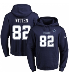 NFL Mens Nike Dallas Cowboys 82 Jason Witten Navy Blue Name Number Pullover Hoodie NFL Mens Nike Dallas Cowboys 82 Jason Witten Navy Blue Name Number Pullover Hoodie