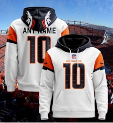 Denver Broncos Customized Hoodie 2024 White Denver Broncos Customized Hoodie 2024 White