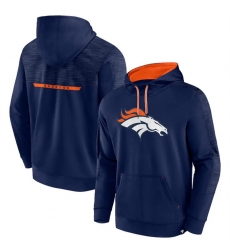 Men Denver Broncos Navy Defender Evo Pullover Hoodie Men Denver Broncos Navy Defender Evo Pullover Hoodie