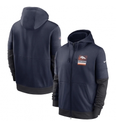 Men Denver Broncos New 2020 Nike Gray Black Fan Gear Mascot Performance Full Zip Hoodie Men Denver Broncos New 2020 Nike Gray Black Fan Gear Mascot Performance Full Zip Hoodie