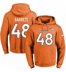 NFL Mens Nike Denver Broncos 48 Shaquil Barrett Orange Name Number Pullover Hoodie NFL Mens Nike Denver Broncos 48 Shaquil Barrett Orange Name Number Pullover Hoodie