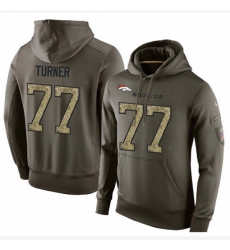 NFL Nike Denver Broncos 77 Billy Turner Green Salute To Service Mens Pullover Hoodie NFL Nike Denver Broncos 77 Billy Turner Green Salute To Service Mens Pullover Hoodie