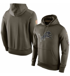 NFL Mens Detroit Lions Nike Olive Salute To Service KO Performance Hoodie NFL Mens Detroit Lions Nike Olive Salute To Service KO Performance Hoodie
