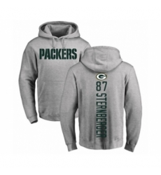 Football Green Bay Packers 87 Jace Sternberger Ash Backer Hoodie Football Green Bay Packers 87 Jace Sternberger Ash Backer Hoodie