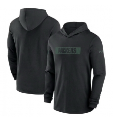 Men Green Bay Packers Black Sideline Performance Hoodie Men Green Bay Packers Black Sideline Performance Hoodie