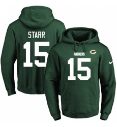NFL Mens Nike Green Bay Packers 15 Bart Starr Green Name Number Pullover Hoodie NFL Mens Nike Green Bay Packers 15 Bart Starr Green Name Number Pullover Hoodie