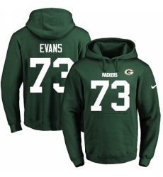 NFL Mens Nike Green Bay Packers 73 Jahri Evans Green Name Number Pullover Hoodie NFL Mens Nike Green Bay Packers 73 Jahri Evans Green Name Number Pullover Hoodie