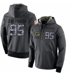 NFL Mens Nike Green Bay Packers 95 Ricky Jean Francois Stitched Black Anthracite Salute to Service Player Performance Hoodie NFL Mens Nike Green Bay Packers 95 Ricky Jean Francois Stitched Black Anthracite Salute to Service Player Performance Hoodie