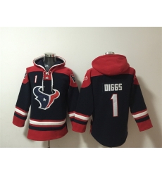 Men Houston Texans 1 Stefon Diggs Navy Ageless Must Have Lace Up Pullover Hoodie Men Houston Texans 1 Stefon Diggs Navy Ageless Must Have Lace Up Pullover Hoodie