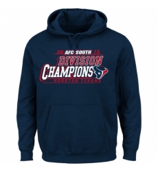 NFL Houston Texans Majestic 2015 AFC South Division Champions Pullover Hoodie Navy NFL Houston Texans Majestic 2015 AFC South Division Champions Pullover Hoodie Navy