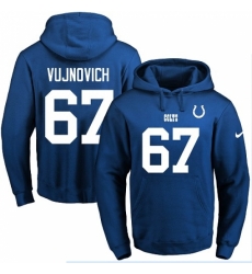 NFL Mens Nike Indianapolis Colts 67 Jeremy Vujnovich Royal Blue Name Number Pullover Hoodie NFL Mens Nike Indianapolis Colts 67 Jeremy Vujnovich Royal Blue Name Number Pullover Hoodie