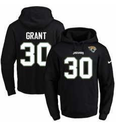 NFL Mens Nike Jacksonville Jaguars 30 Corey Grant Black Name Number Pullover Hoodie NFL Mens Nike Jacksonville Jaguars 30 Corey Grant Black Name Number Pullover Hoodie