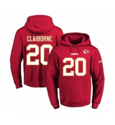 Football Mens Kansas City Chiefs 20 Morris Claiborne Red Name Number Pullover Hoodie Football Mens Kansas City Chiefs 20 Morris Claiborne Red Name Number Pullover Hoodie