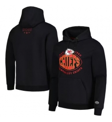 Men Kansas City Chiefs Black Touchback Pullover Hoodie Men Kansas City Chiefs Black Touchback Pullover Hoodie